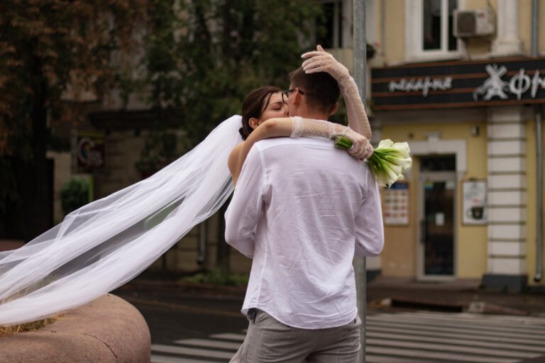 Катерина та Дмитро на весільній зйомці